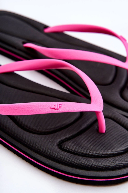 Damskie Klasyczne Japonki 4F 4FSS23FFLIF067-21S Czarno-Różowe