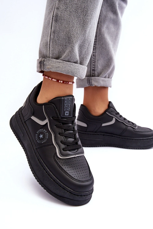 Damskie Buty Sportowe Sneakersy Big Star MM274232 Czarne