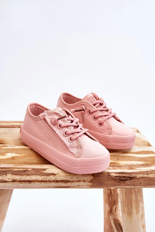 Dziecięce Materiałowe Trampki BIG STAR LL374025 Różowe