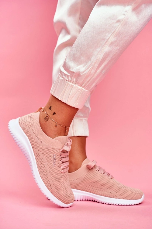 Damskie Sportowe Obuwie Lekkie Różowe Faster