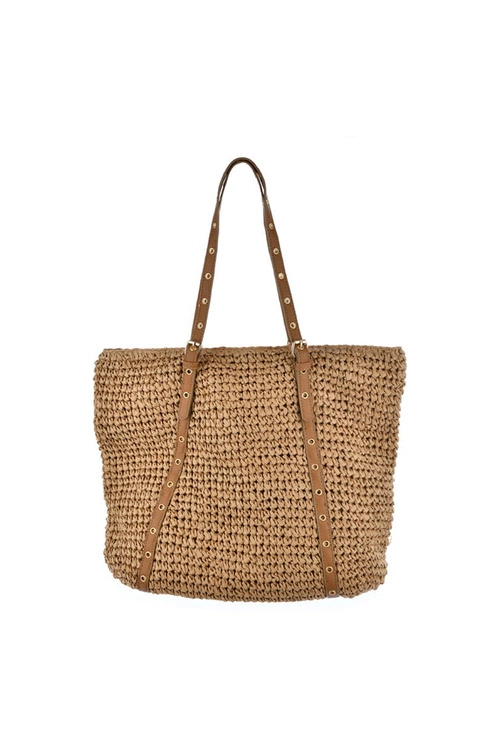 Klasyczna Damska Torebka Big Star JJ574095 Beżowa