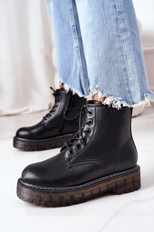 Damskie Ocieplane Workery Big Star II274110 Czarne