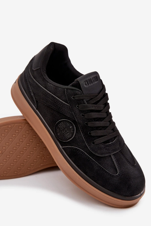 Sneakersy Męskie Niskie Big Star SS174019 HI-POLY SYSTEM Czarne