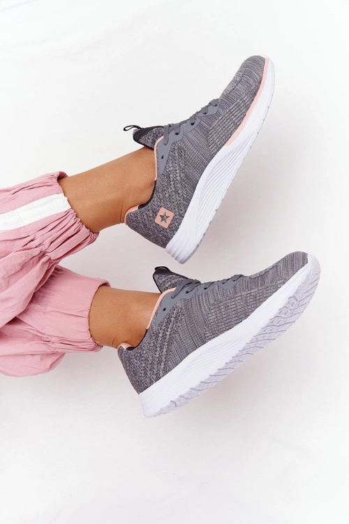 Damskie Sportowe Buty Comfort Foam Szare Long Distance