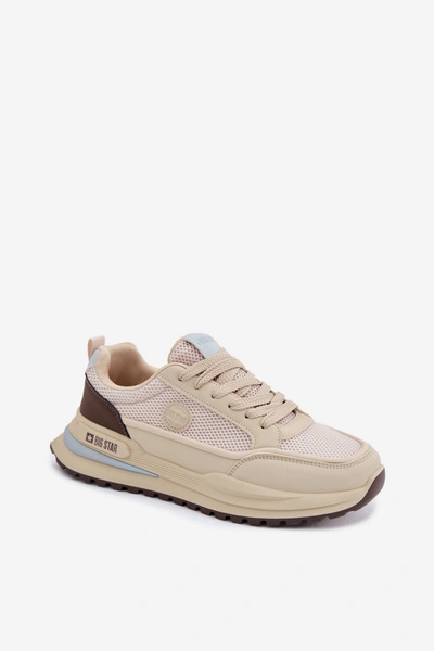 Buty Sportowe Męskie Big Star TT174316 Hi-Poly System Beżowe