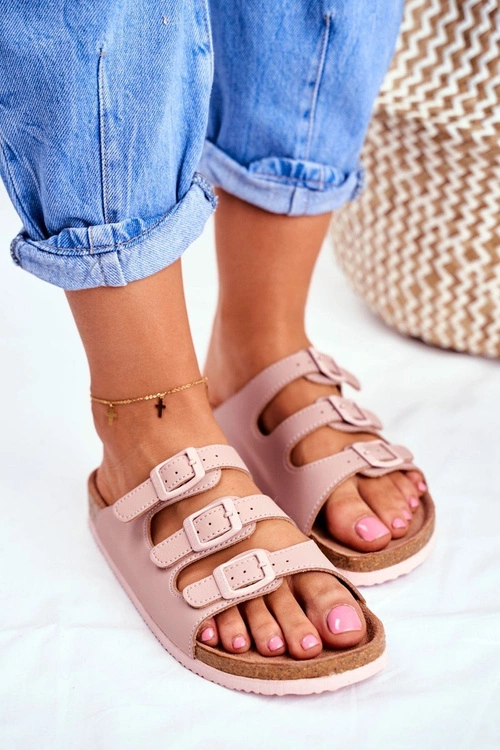 Klapki Damskie Big Star Pudrowy Róż FF274627