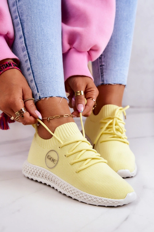 Damskie Sportowe Buty GOE JJ2N4150 Żółte