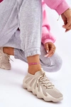 Damskie Wsuwane Sneakersy Beżowe Myles