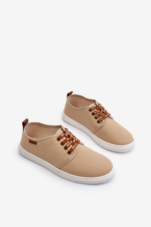 Tenisówki Trampki Męskie Big Star NN176001 Memory Foam System Beżowe