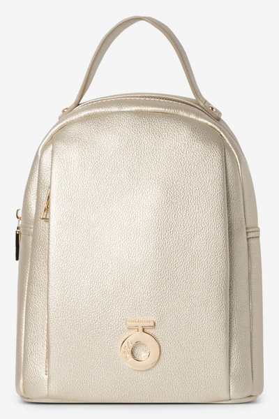 Damski Mały Plecak Z Eko Skóry NOBO BAGP230-K023 Złoty