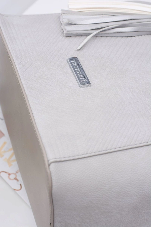 Damska Szara Torebka Shopper Worek Monnari