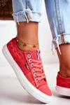 Trampki Damskie Big Star Czerwone DD274449