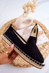 Damskie Klasyczne Espadryle Big Star JJ274952 Czarne