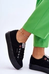 Damskie Trampki Na Platformie Cross Jeans LL2R4039 Czarne