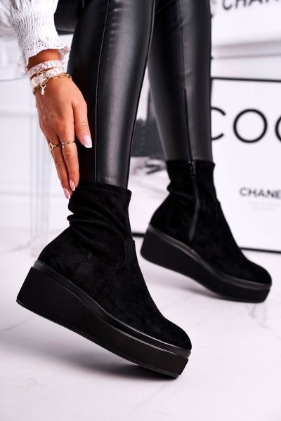 Botki Damskie Sergio Leone BT730 Czarne