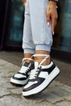 Sportowe Damskie Buty Biało-Czarne New Haven