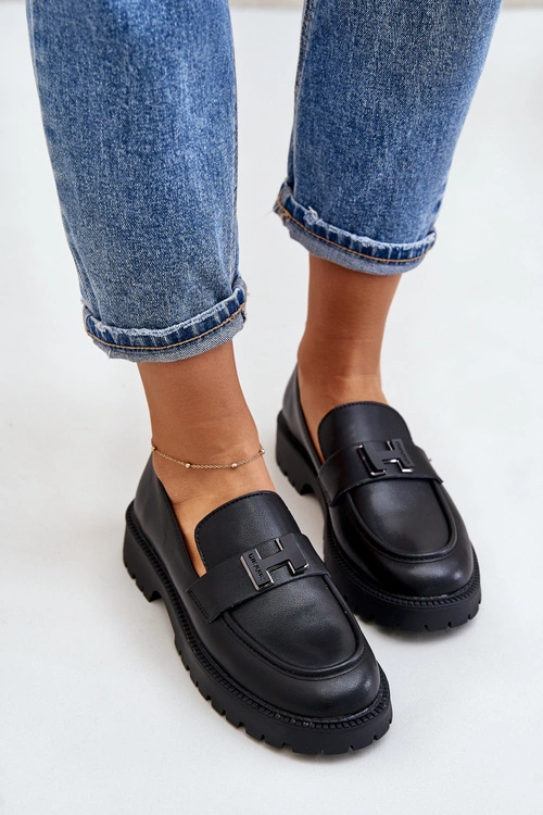 Mokasyny Damskie Eko Skórzane Vinceza 62187 Czarne