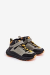 Buty Trekkingowe Trapery Dziecięce Ocieplane Na Rzep Khaki Big Star OO374181