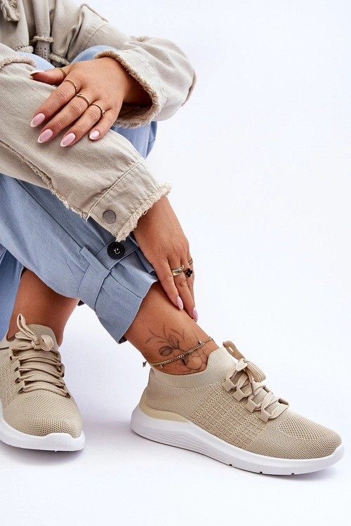 Klasyczne Damskie Buty Sportowe Beżowe Nikilla