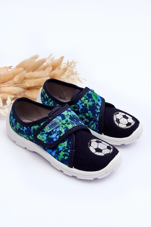 Chłopięce Papcie Piłki Befado 974X506 Granatowe