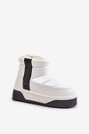 Niskie Śniegowce Na Grubej Podeszwie D.Franklin DFSH371011 Białe