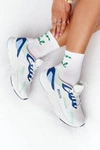 Damskie Sportowe Buty Memory Foam Big Star HH274810 Biało-Zielone