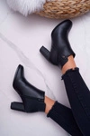 Botki Damskie Na Obcasie Sergio Leone Czarne BT518