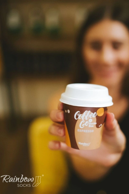 Skarpetki Rainbow Socks Kawowe Espresso 1 Para