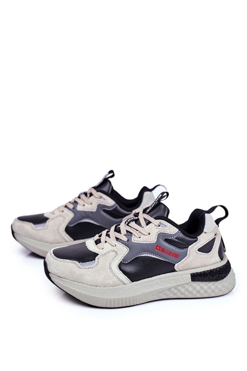 Sportowe Męskie Buty Big Star Szare GG174464