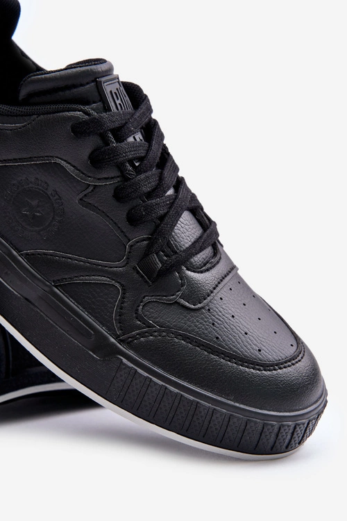 Sneakersy Męskie Z Eko Skóry Big Star OO174004 Czarne