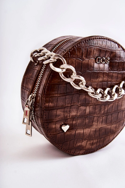 Damska Torebka Kuferek GOE ZNJ027 Brązowa