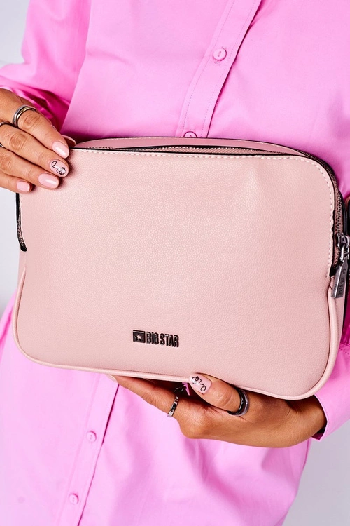 Torebka Listonoszka Kuferek Big Star HH574086 Różowa