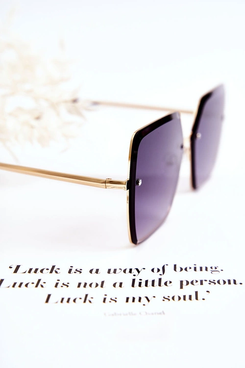 Duże Okulary Przeciwsłoneczne Kwadratowe V180005 Granatowe