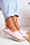 Espadryle Damskie Pleciona Podeszwa Różowe Big Star DD274728