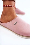 Domowe Ocieplane Klapki Papcie Inblu CS-34-023 Różowe