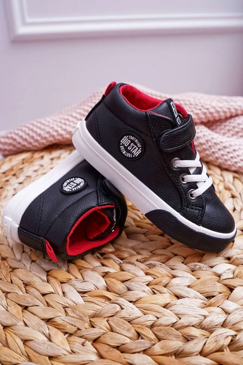 Dziecięce Wysokie Tenisówki Big Star EE374001 Czarne
