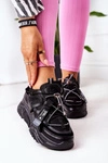 Damskie Sportowe Buty Sneakersy Czarne Far Away