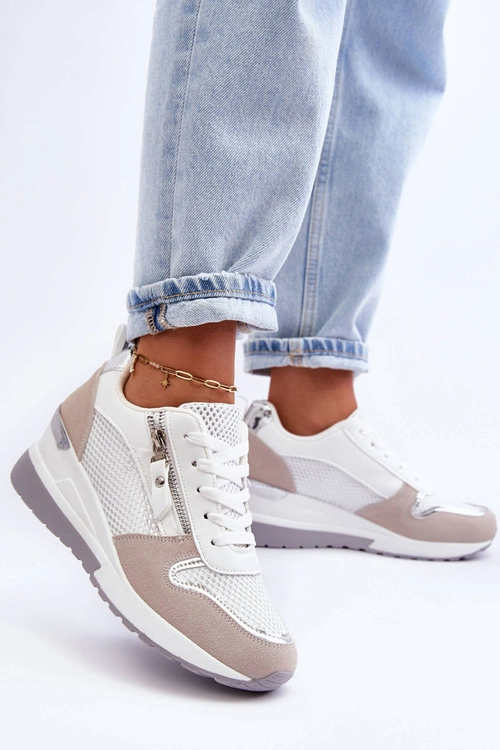 Damskie Sneakersy Na Koturnie Wielobarwne Sivan