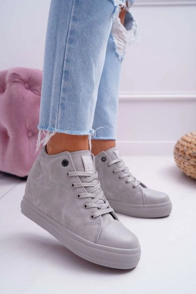 Sneakersy Damskie Big Star Szare EE274122