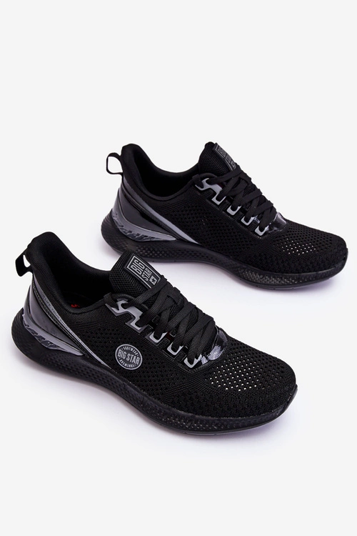 Męskie Wygodne Sneakersy Memory Foam Big Star LL174103 Czarne