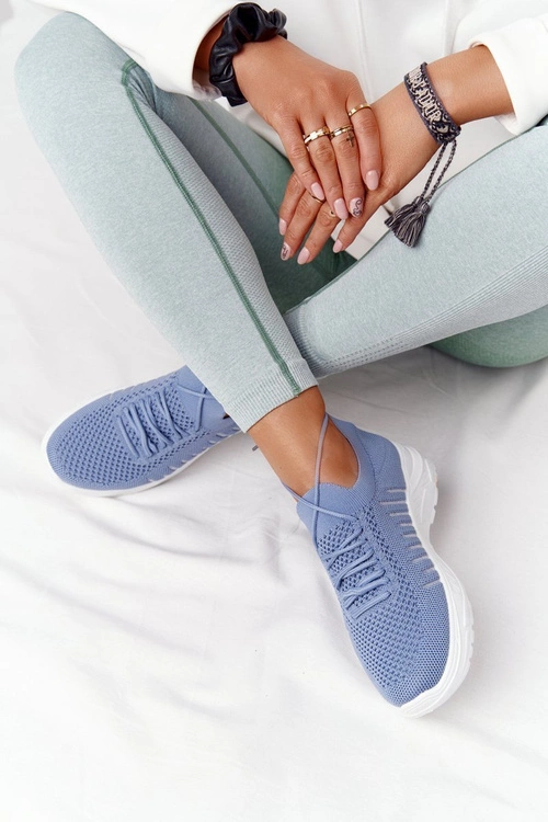Damskie Sportowe Buty Sneakersy Niebieskie Ruler