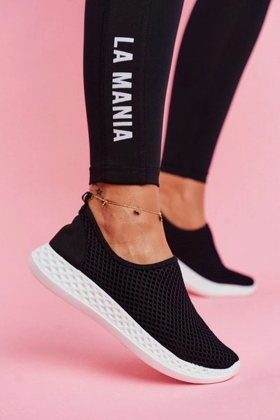 Damskie Sportowe Obuwie Wsuwane Czarne Gestacio