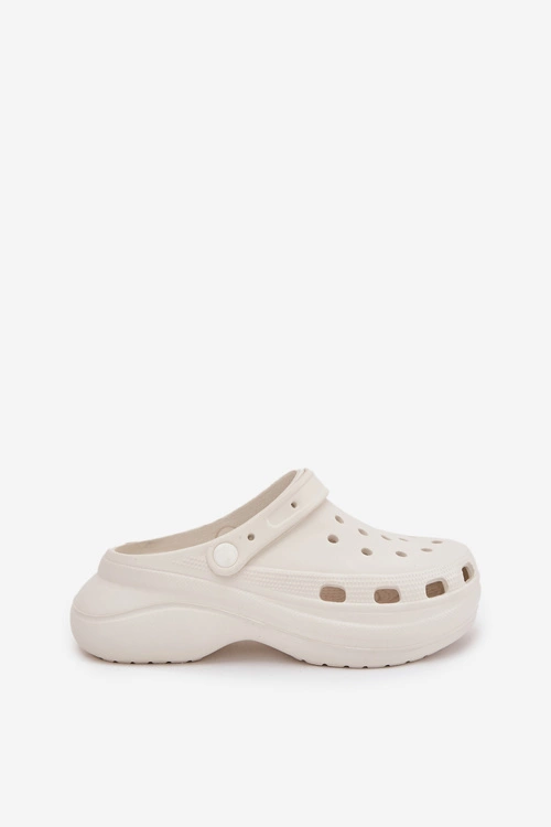 Damskie Piankowe Klapki Białe Elisra