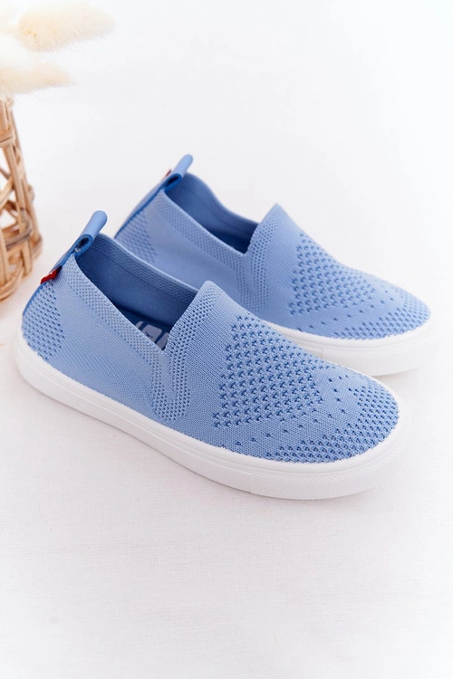 Dziecięce Wsuwane Tenisówki Slip-On Big Star HH374108 Niebieskie