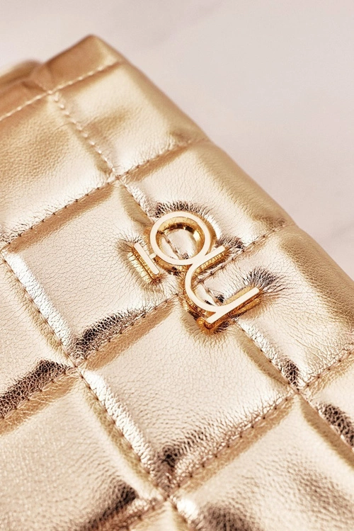 Wielofunkcyjna Pikowana Torebka Listonoszka NOBO NBAG-K1300 Złota