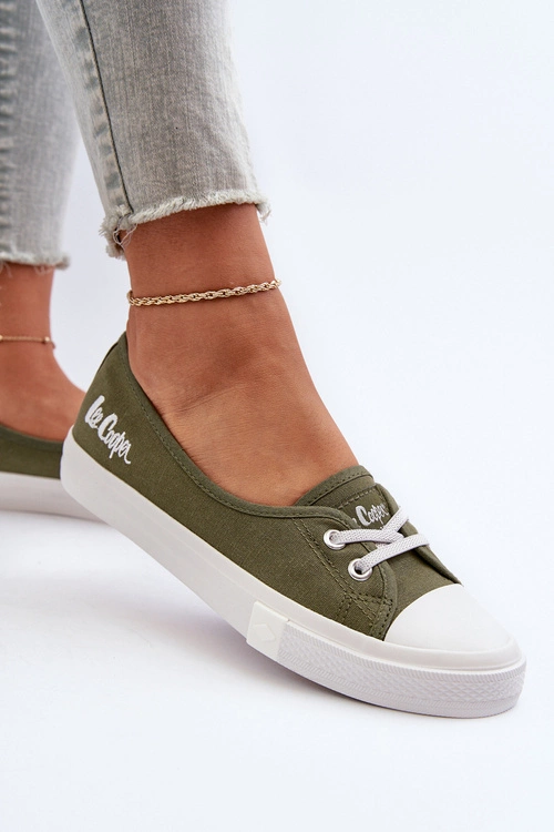 Tenisówki Trampki Damskie Lee Cooper LCW-24-31-2729 Zielone