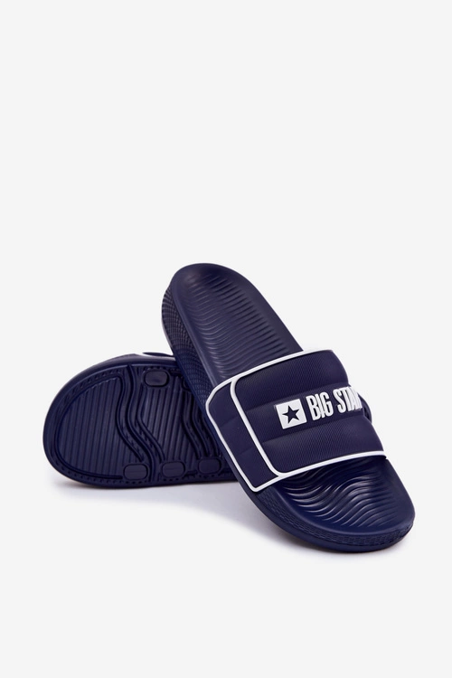 Męskie Klapki Big Star RR174A045 Granatowe