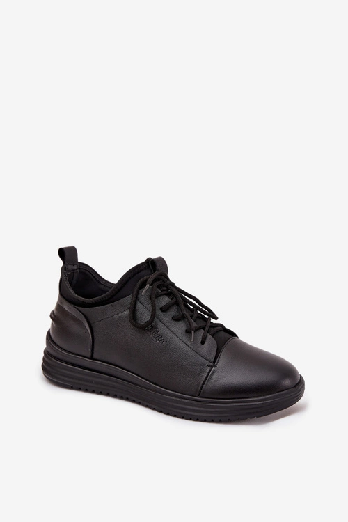 Skórzane Półbuty Męskie Lee Cooper LCJ-26-33-3964 Czarne