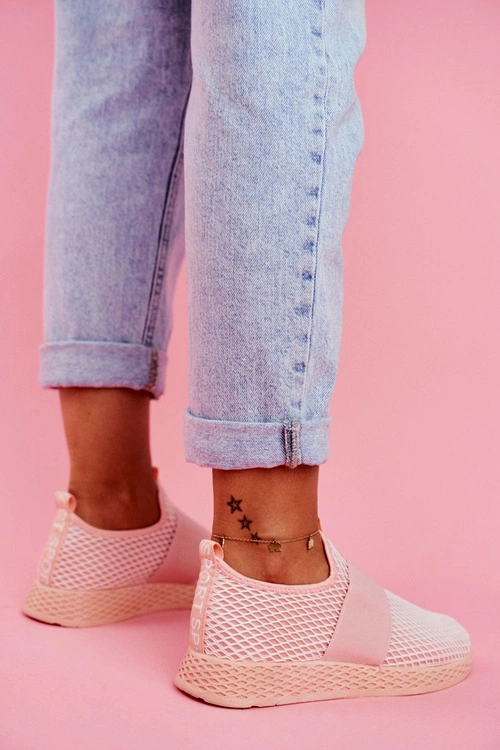 Damskie Sportowe Obuwie Wsuwane Lekkie Różowe La Fiesta