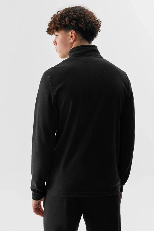 Polar Ze Stójką Regular 4F Męski 4FAW23TFLEM123-20S Czarny